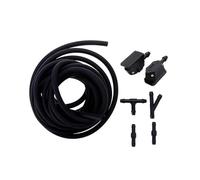 Juego de boquillas universales montadas en el brazo, limpiaparabrisas de coche, boquillas de chorro de agua ajustadas de 4 vías con manguera de bomba, rociadores de agua (B) (C)