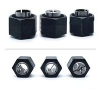 Juego de boquillas y tuercas de mandril para Bosch compatible con modelos como DW6214 y DW616 Series (6,35 mm)