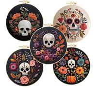 Juego de bordado de Halloween Compilación completa de costura gótica