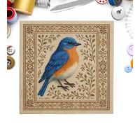 Juego de Bordado para Adultos - Kit de Punto de Colibrí con Patrón Floral | Accesorios de Bordado Artístico - para Principiantes y Adultos y Pasatiempo y Manualidades y Familia y Vacaciones y Hogar