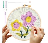 Juego de bordado para principiantes - Juego de bordado para adultos | Juegos de tapiz para adultos | Juegos de manualidades para adultos Reino | Herramientas de bordado sencillas | Creativo