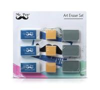 Juego de borradores Mr. Pen con borradores amasables, borradores de goma de mascar y borradores de l piz, paquete de 9