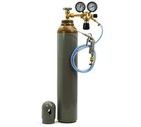 Juego de botellas de gas helio de 8 litros de 1,1 m3, globo de 150 bar + reductor