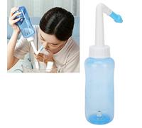 Juego de Botellas de Lavado con Limpiador Nasal para Irrigación Nasal, 300 Ml Neti Pot Kit de Enjuague Sinusal Botella de Lavado Nasal Limpiador de Nariz Botella de Enjuague Nasal Pulverizador Nasal P