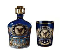 Juego de botellas de licor con decantador de whisky con vasos, taza para club local que conmemora los 250 años de historia de América Decantador de whisky con vasos