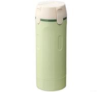 Juego de botellas de viaje portátiles 4 en 1 de 30 ml para champú, acondicionador, gel de baño y loción con sello giratorio seguro, dimensiones de transporte (verde)