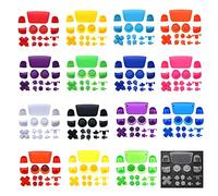 Juego de botones completos para PS5 Joysticks Dpad R1 L1 R2 L2 Direction Key ABXY Botones Trigger Button Cap Cover para Sony Playstion 5 PS5 Game Console (Luminoso)