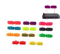 Juego de botones de repuesto de plástico SR SL para mando Joy-Con Nintendo Switch (rojo neón)