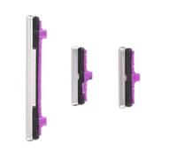 Juego de botones laterales de repuesto para Samsung Galaxy S10 y S10+ Plus, botón de encendido y botones de volumen G973 G975 (gris) (plata)