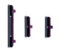 Juego de botones laterales de repuesto para Samsung Galaxy S10 y S10+ Plus, botón de encendido y botones de volumen G973 G975 (gris) (azul)