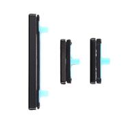 Juego de botones laterales de repuesto para Samsung Galaxy S8 y S8+ Plus, botón de encendido y botones de volumen G950 G955 (negro)