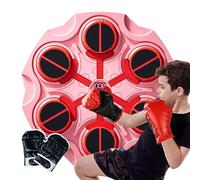 Juego de boxeo de montaje en pared, máquina de entrenamiento inteligente con guantes de boxeo, equipo de boxeo inalámbrico, juguete deportivo con luz y música para uso doméstico, niños