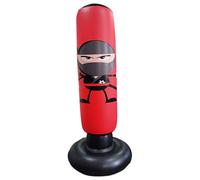 Juego de boxeo junior - 170 x 63 cm, columna de golpe inflable, equipo de fitness vertical | Actividad interactiva que fomenta el movimiento, equilibrio y resistencia, disciplina de resistencia