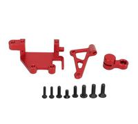 Juego de brazo de soporte de servo RC, juego de brazo de soporte de engranaje de dirección de repuesto profesional para motocicleta eléctrica LOSI Promoto MX 1/4, aleación de (Rojo)