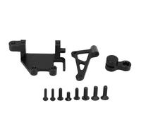 Juego de brazos de soporte para servo RC, juego de brazos de soporte para engranaje de dirección de repuesto profesional para motocicleta eléctrica LOSI Promoto MX 1/4 (Negra)