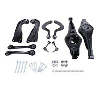 Juego de brazos de suspensión de montaje con resorte reforzado trasero compatible con A3 Q3 TT Alte-a Superb CC Golf Plus V VI 7N 5N 1T1 1T2, repuesto para 1K0505465C 1K0505323N
