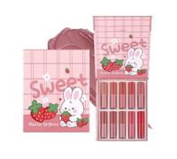 Juego de brillo de labios 10 piezas de bálsamo labial hidratante teñido