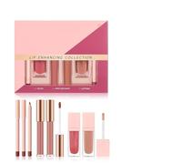 Juego de brillo de labios | 6 piezas Kit de lápiz labial accesorios de belleza, maquillaje mate de larga duración Set de maquillaje de labios para mujeres chicas Daily Party Trading Viaje Vacaciones