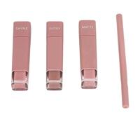 Juego de Brillo de Labios con Delineador, Juego de Lápiz Labial Líquido Mate, Juego de Delineador de Labios Brillante, de Larga Duración, 4 en 1, Paquete de Esmalte, Kit de