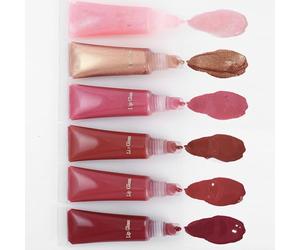 Juego de brillo de labios hidratante, versátil belleza e-sssential, 8 ml, mini bálsamo de mantequilla de labios, lápiz labial líquido de gelatina brillante, liviano y cómodo, para mujeres belleza