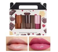 Juego de brillo de labios, tamaño de bolsillo, 3 unidades, portátil, brillo rellenador y brillante, para mamá, estudiante, novia, amigos, desplazamientos, casa, escuela, citas, excursión