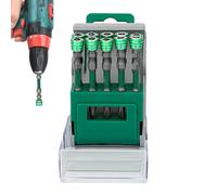 Juego de brocas atornilladoras de alta magnetización | Broca de taladro eléctrica con fuerte magnetismo para precisión | Juego multifunción ergonómico para electrónica y coche