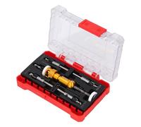 Juego de Brocas Avellanadoras, 5 Brocas Intercambiables con Tope de Profundidad Ajustable, Muesca en Espiral, Corte Rápido