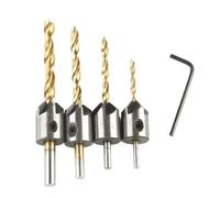 Juego de brocas avellanadoras HSS, 4/7 Uds., 3mm-10mm, taladros for agujeros de avellanado y chaflán for carpintería