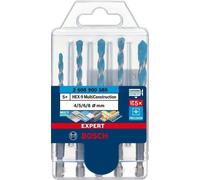Juego De Brocas Bosch EXPERT HEX-9 MultiConstruction, 4/5/6/6/8 Mm, 5 Pzs.
