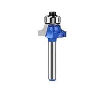 Juego de brocas carburo for redondear, vástago 1/4", radio y perfilado cantos madera (1/4" 1/2") | Revestimiento azul(ZYJYJD6mmX21mm)
