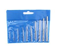 Juego de brocas con punta de diamante, alta dureza, duraderas, fáciles de instalar, para colgante de ágata metálica con forma de guijarro (10 piezas)