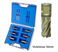 Juego de Brocas Corona HSS-XE Bohrkrone Ø 12-22 mm 8 Piezas GOLD-TECH Karnasch