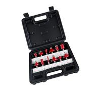 Juego de brocas de acero de alta dureza, vástago de 1/4 pulgadas, adecuado para la mayoría de enrutadores eléctricos de madera, accesorios de enrutador de carpintería, cortador de fresado de alta