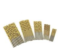 Juego de brocas de acero de alta velocidad HSS 4241, 50 Uds., 1mm, 1,5mm, 2mm, 2,5mm, 3mm
