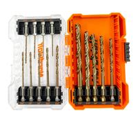 Juego de brocas de cobalto NordWolf M35 de 14 piezas para acero inoxidable, metales duros y hierro fundido, longitud est ndar, con v stago hexago