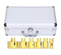 Juego de brocas de diamante de alto rendimiento de grado profesional para mármol, vidrio, azulejos de cerámica, granito, piedra, oro, juego de 6 piezas de 20