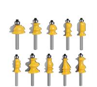 Juego de brocas de enrutador de madera, 1 unidad, vástago de 8 mm, moldura arquitectónica, fresadora de pasamanos, base de carcasa CNC, cortadores de carpintería, fresadora frontal (29 mm)