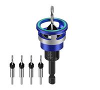 Juego de brocas de fresado - 4 piezas de ajuste rápido para carpintería ajustable, fregadero de precisión, kit de brocas de carpintero, accesorio para gabinete de muebles | Fresas de acia