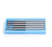 Juego de brocas de grabado, 6 cuchillas de acero de tungsteno profesionales con vástago de 2.35 para tallar, fresar y perforar (grande)