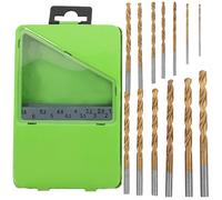 Juego de Brocas de Impacto para Metal, Acero Rápido, 13x9x2cm | Diseño Espiral Resistente al Desgaste, Caja de Hierro Portátil, para Taladro Eléctrico y Chapa Color Aleatorio