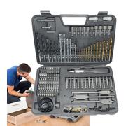 Juego de brocas de taladro - brocas para madera, kit completo multifunción con funda para bricolaje e instalaciones domésticas