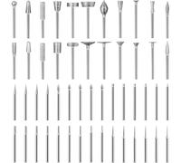 Juego de brocas de tallado y pulido, 52 piezas de herramientas de molienda en varias formas, construcción Hss para vidrio, piedra, cerámica, compatible con Dremel