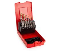 Juego De Brocas Dormer E500 HSS Duo Tap Y A002 Jobber (14 Piezas)