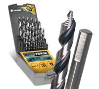 Juego de brocas en espiral AMBOSS WERKZEUGE® Diámetro 1-13 mm HSS-G DIN 338 para acero, acero suave, aluminio, metales no ferrosos AMBOSS WERKZEUGE® Perfuración de perfiles hexagonales de chapa