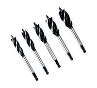 Juego de brocas en espiral | Herramientas para trabajar la madera con vástago hexagonal | Juego de brocas helicoidales hexagonales - Para carpinteros, cerraduras de puertas, cajones, hormigón, madera