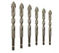 Juego de brocas excéntricas dentadas de cuatro filos, taladro excéntrico para perforación de azulejos de vidrio, broca triangular