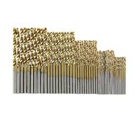 Juego de brocas extractoras HSS con revestimiento de titanio, 100 Uds., 1/1, 5/2/2, 5/3mm for herramientas de perforación de Metal, madera y aluminio(100Pcs)
