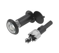 Juego De Brocas For Mirilla, Visor Puerta 200 Grados, Latón Macizo, 16mm/0,63 Pulgadas, For Puertas 1,33 A 2,3 Espesor Con Rotación Mayor Claridad De Seguridad(Black)