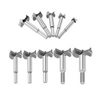 Juego de brocas fresadoras con vástago - Fresa for taladro de madera Juego de herramientas de sierra de agujero autocentrante Accesorios for herramientas de carpintería Fresa for madera de acero al ca