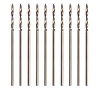 Juego de brocas helicoidales con revestimiento HSS para perforar agujeros, brocas de acero duro de alta velocidad de metal no ferroso